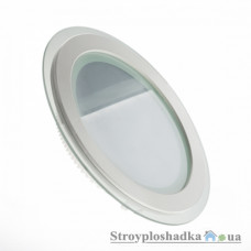 Светильник Downlight (круг+стекло) Ledex, круглый, врезной/встраиваемый, 3000К, 6Вт (100907)