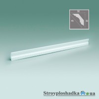 Багет потолочный Формат 13010, инжекционный, узкий, 1.3 м, белый