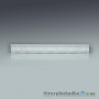 Стельовий плінтус інжекційний Формат 14010, середній, 1.3 м, білий