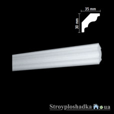 Плінтус стельовий екструзійний Nomastyl МК, LX-32, 2 м, білий
