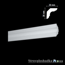 Плінтус стельовий екструзійний Nomastyl МР, LX-30, 2 м, білий