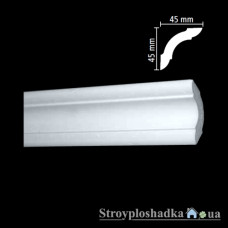 Плінтус стельовий екструзійний Nomastyl MX, LX-48, 2 м, білий