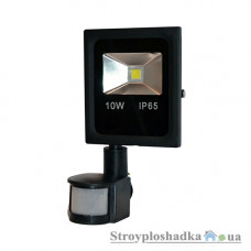 Світлодіодний прожектор Ecolux SMBM10, 10 Вт, 6500 K, датчик руху