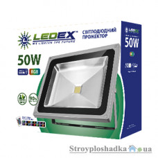 Светодиодный прожектор Ledex RGB, 50 Вт, IP65 (12725)
