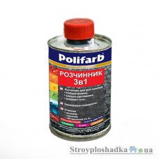 Растворитель для краски 3 в 1 Polifarb, 0.4 л