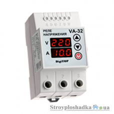 Реле контроля напряжения с контролем тока DigiTop VA-32 A, Din рейка, 32 A