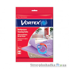Салфетки для уборки Vortex, вискозные, 5 шт