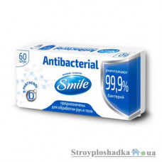 Влажные салфетки Smile Antibacterial, с D-пантенолом, 60 шт
