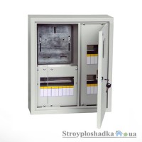 Щит обліково-розподільний накладний IEK ЩУРн-1/15зо-1 38 УХЛ3, 15 модулів, метал, IP31 (MKM23-N-15-31-ZO)