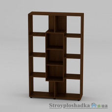Шкаф книжный Компанит КШ-4, 110х35х179.6 см, орех Экко