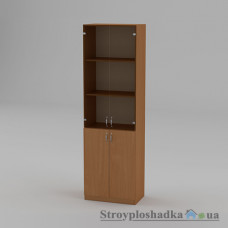 Шкаф книжный Компанит КШ-6, 60х36.6х195 см, бук