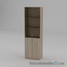 Шкаф книжный Компанит КШ-6, 60х36.6х195 см, дуб сонома