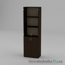 Шкаф книжный Компанит КШ-6, 60х36.6х195 см, венге