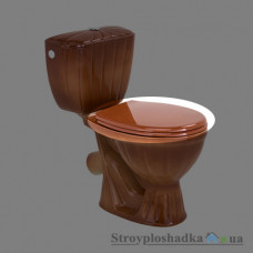 Сидіння для унітазу Colombo Орхідея, поліпропілен, червоно-коричневе