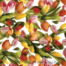 Скатерть с ПВХ покрытием Gekkotex 19218 Tulips, 120х140 см