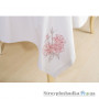 Скатерть с салфетками Идея Букет роз, 145х220 см, белый