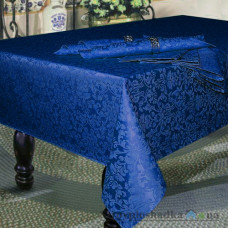 Скатерть Moka textile, Журавинка, 150х150 см, синий