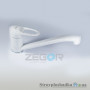 Смеситель для кухни Zegor Z41-POP-A043-W, однорычажный, поворотный излив