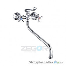 Змішувач для ванни Zegor T61-DMT-A725, двовентильний