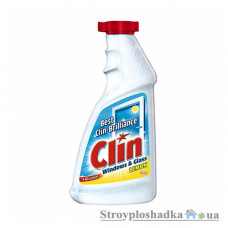 Средство для мытья стекла Clin, лимон, запаска, 500 мл