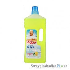 Средство для мытья полов и стен Mr.Proper, лимон, 1.5 л