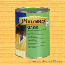 Защитно-декоративное средство для древесины Pinotex Classic, калужница, 1 л