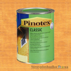 Защитно-декоративное средство для древесины Pinotex Classic, орегон, 1 л