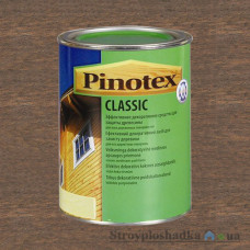 Защитно-декоративное средство для древесины Pinotex Classic, палисандр, 1 л
