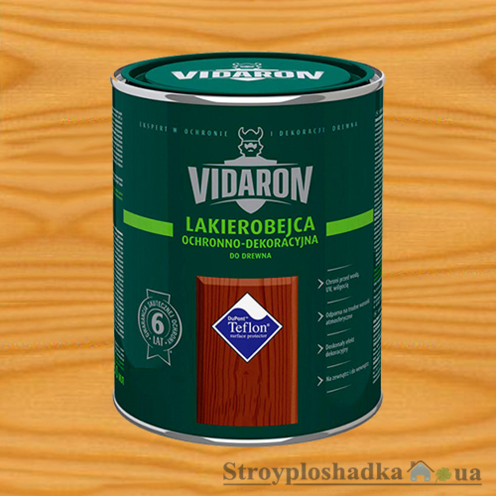 Лакобейц Видарон, лак-морилка для дерева L 04, орех грецкий, 2.5 л