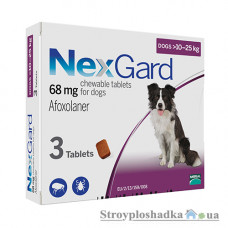 Таблетки від паразитів Merial NexGard, для собак 10-25 кг, 3 таблетки
