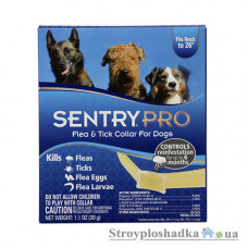 Нашийник Sentry Pro, від бліх, кліщів, яєць і личинок бліх, для собак, 56 см, 6 місяців захисту