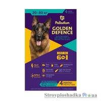 Капли на холку от паразитов Palladium Golden Defence, для собак 20-30 кг, 1 пипетка