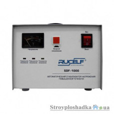 Стабилизатор напряжения Rucelf SDF-1000, электромеханический, однофазный, 1000 ВxА, полочный