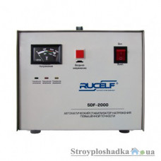 Стабилизатор напряжения Rucelf SDF-2000, электромеханический, однофазный, 2000 ВxА, полочный