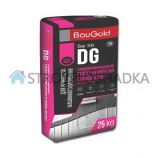 Самовыравнивающаяся гипсоцементная смесь BauGold М25 (3-100 мм) Bau DG 100, для ручного и машинного выливания, 25 кг