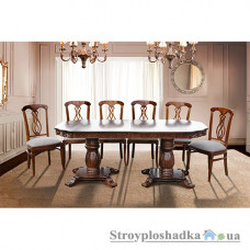 Стол для гостиной Микс Мебель Монарх, 200(+50)x100x75 см, деревянный, орех