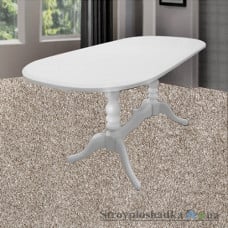 Стол для гостиной Микс Мебель Вавилон, 150(+45)х90х75 см, деревянный, белый