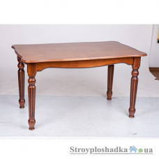 Стол для гостиной Микс Мебель Венеция, 120(+40)x80x76 см, деревянный, орех/патина