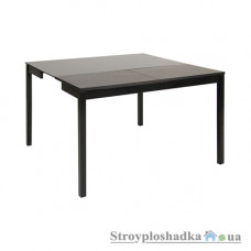 Стол Nowy Styl Family GL, 65-106.5х125х74.5 см, черный, стеклянный