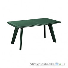 Стол уличный Time Eco Dante, нераскладной 160х90х5,5 см, пластик зеленый