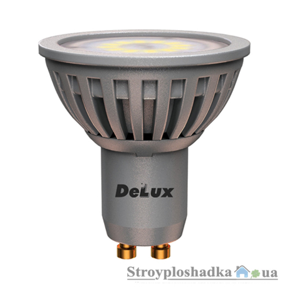 Лампа светодиодная Delux GU10, 5 Вт, 2700 К, 220 В, GU10
