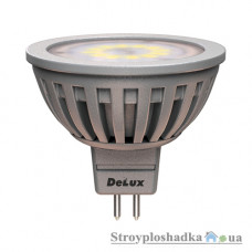 Лампа светодиодная Delux JCDR, 5 Вт, 4100 К, 220 В, GU5.3