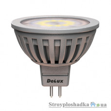 Лампа светодиодная Delux MR16, 5 Вт, 2700 К, 12 В, GU5.3