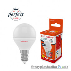 Лампа світлодіодна Electrum, Perfect, D45, LB-32/1, 6W, 3000K, 220V, E14, A-LB-1871
