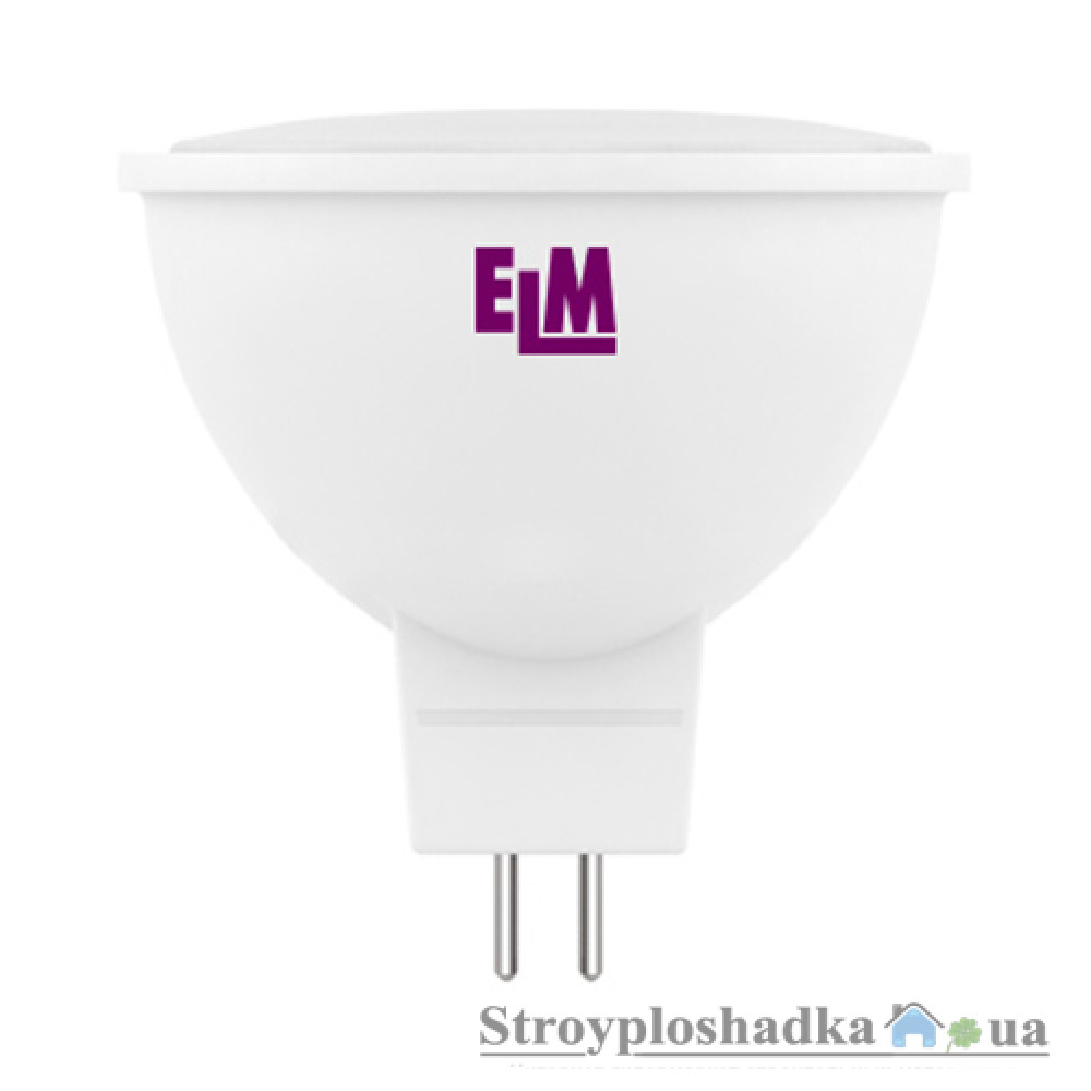 Лампа светодиодная Elm, MR16, 3 Вт, 4000 K, 230 В, GU5.3 (18-0037)