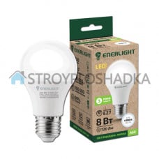 Лампа светодиодная Enerlight, A60 8Вт 4100K E27