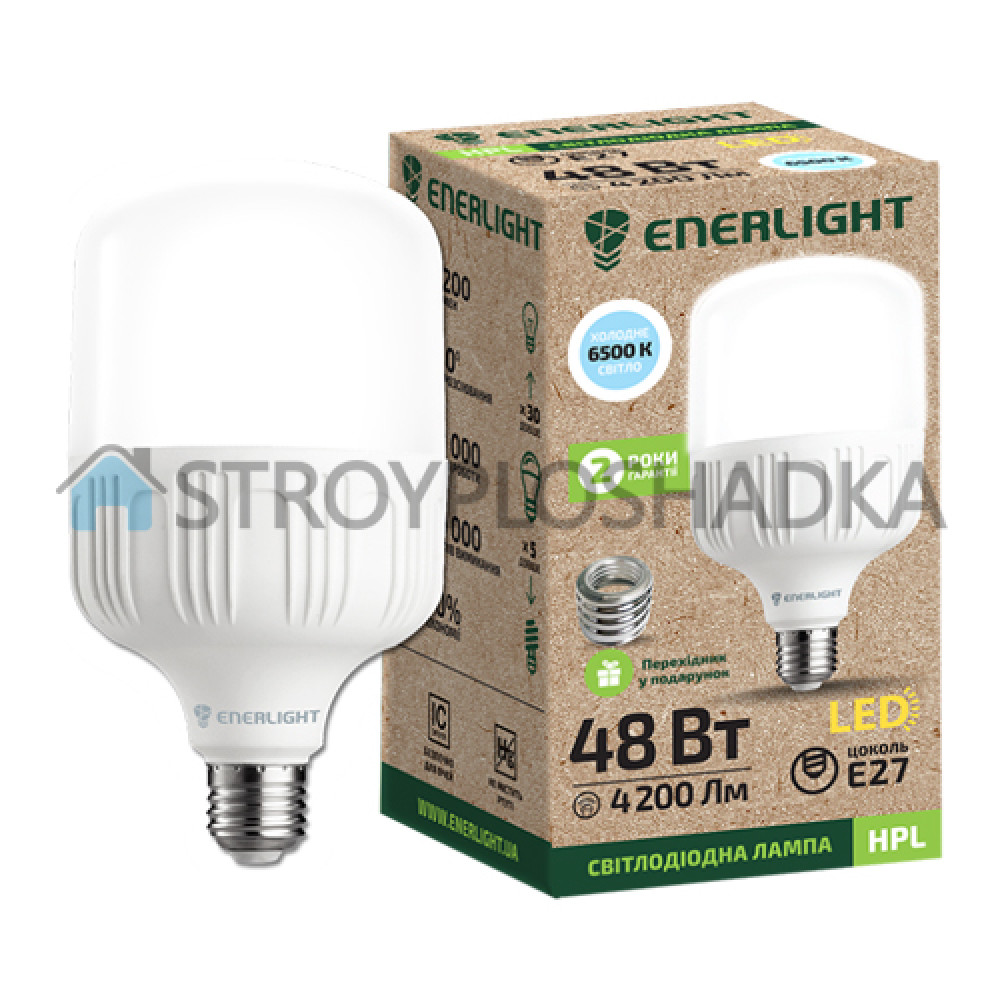 Лампа світлодіодна Enerlight, HPL 48Вт 6500K E27