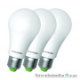 Комплект світлодіодних ламп Eurolamp A60, 10 Вт, 4000 K, 250 B, E27, 3 шт/уп
