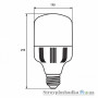 Лампа светодиодная Eurolamp 100 Вт, 6500 К, 250 В, E40 (LED-HP-100406)