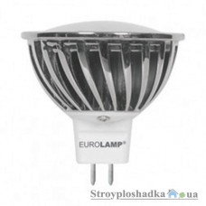 Лампа світлодіодна Eurolamp MR16 ECO, 7 Вт, 3000 K, 250 B, GU5.3